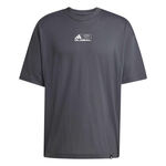 Ropa adidas adidas GFX Glob Camiseta de manga corta Hombres-gris oscuro