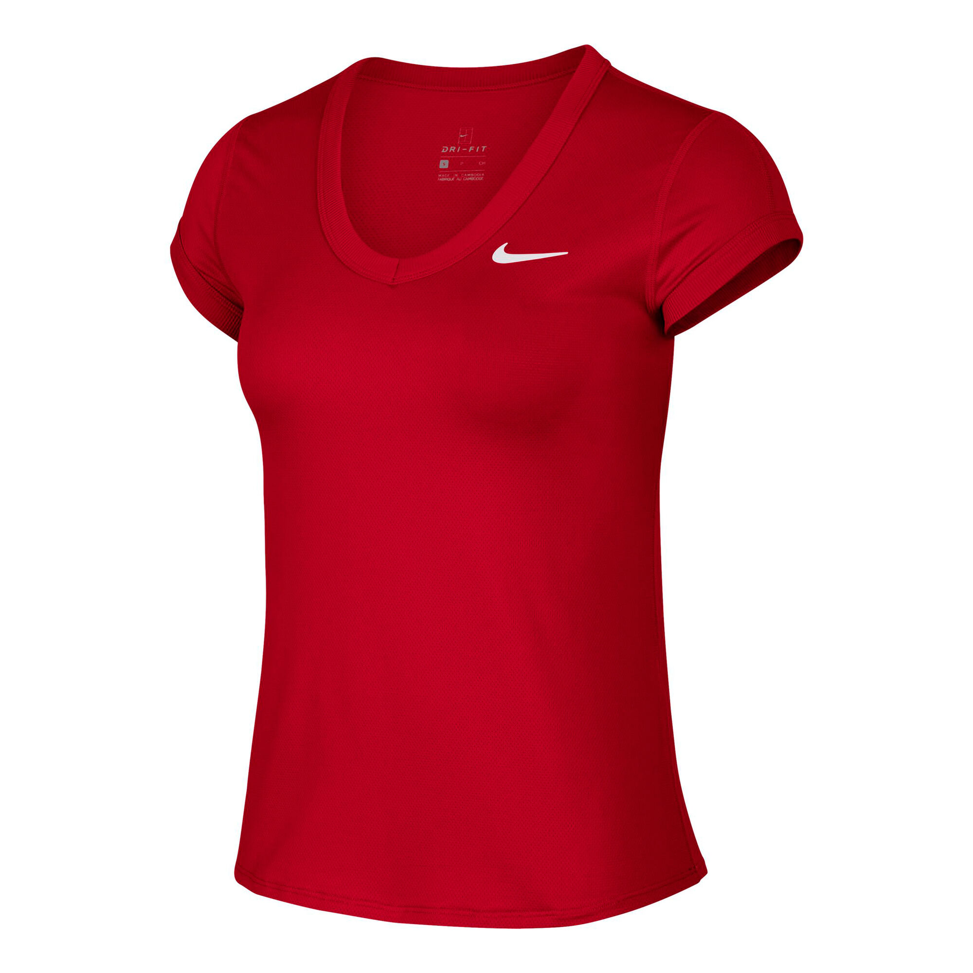 Nike Camiseta De Manga Corta Mujeres - Rojo, Blanco compra online | Tennis-Point