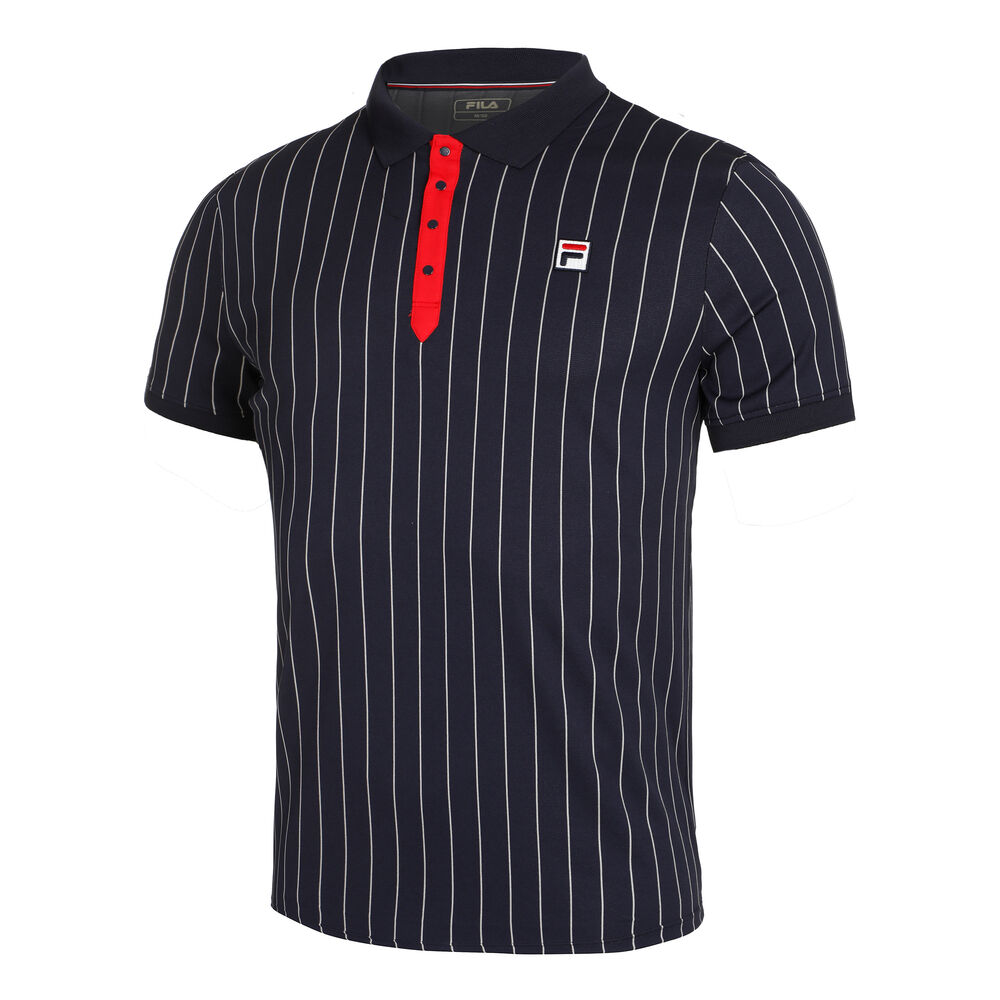 Fila Stripes Polo Hombres-Azul Oscuro,Rojo