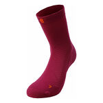 Ropa Bauerfeind Bauerfeind Ultralight Mid Cut Calcetines Para Correr Mujeres-Berry