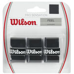 Sobregrips Wilson Pro Overgrip Sensation 3er schwarz