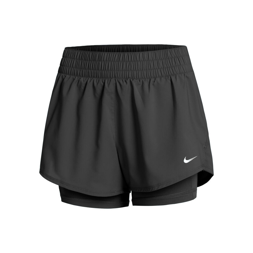 Nike Dri-Fit One MR 2in1 Shorts Mujeres-Negro