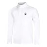 Big Serve 1/4 Zip Camiseta De Manga Larga Hombres-Blanco