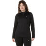 Core Winter 1/2 Zip Camiseta De Running Mujeres-Negro