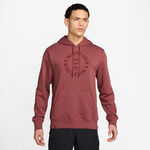 Ropa Nike Nike Court Dri-Fit Heritage Sudadera con capucha Hombres - rojo vino, 