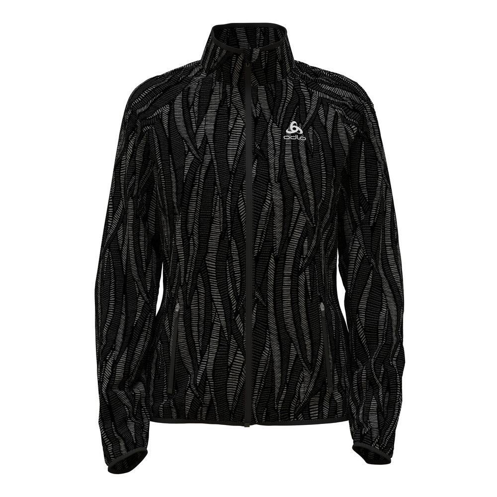Odlo Essential Light Print Chaqueta Para Correr Mujeres - Negro