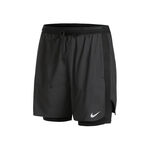 Ropa Nike Nike Dri-Fit Stride Hybrid 5in 2in1 Pantalones Cortos Hombres-Negro,Gris