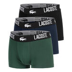 Ropa Lacoste Lacoste Cotton Stretch Trunk Calzoncillos Tipo Bóxer Pack De 3 Hombres-Verde Oscuro