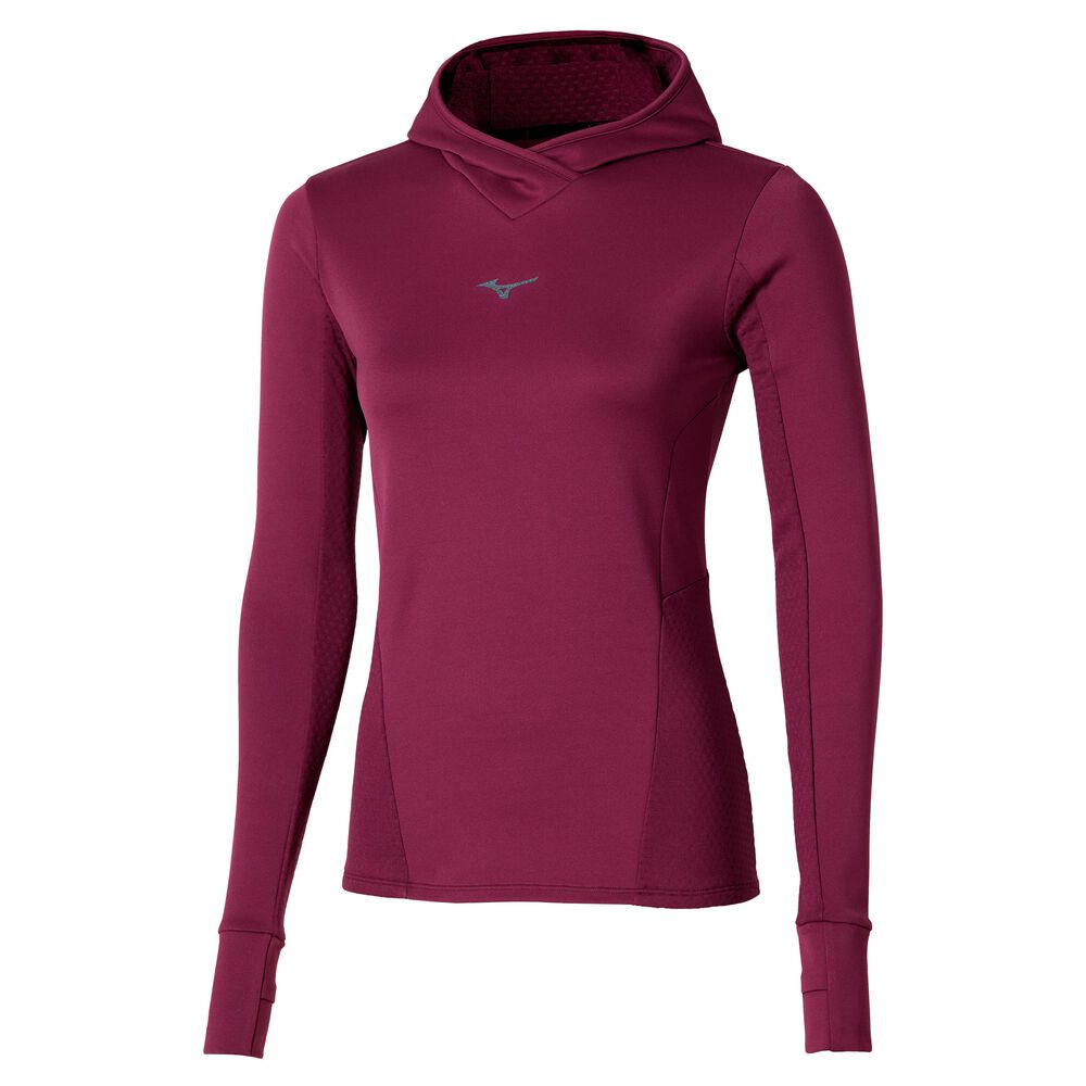Mizuno Active Warmalite Hooded Camiseta De Running Mujeres - Lila
