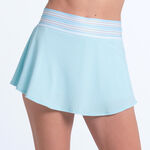 Ropa Lucky in Love Lucky in Love High Waist Riviera Wave Falda Mujeres - azul claro, blanco