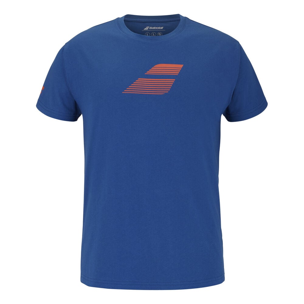 Babolat Exercise Big Flag Camiseta De Manga Corta Hombres-Azul