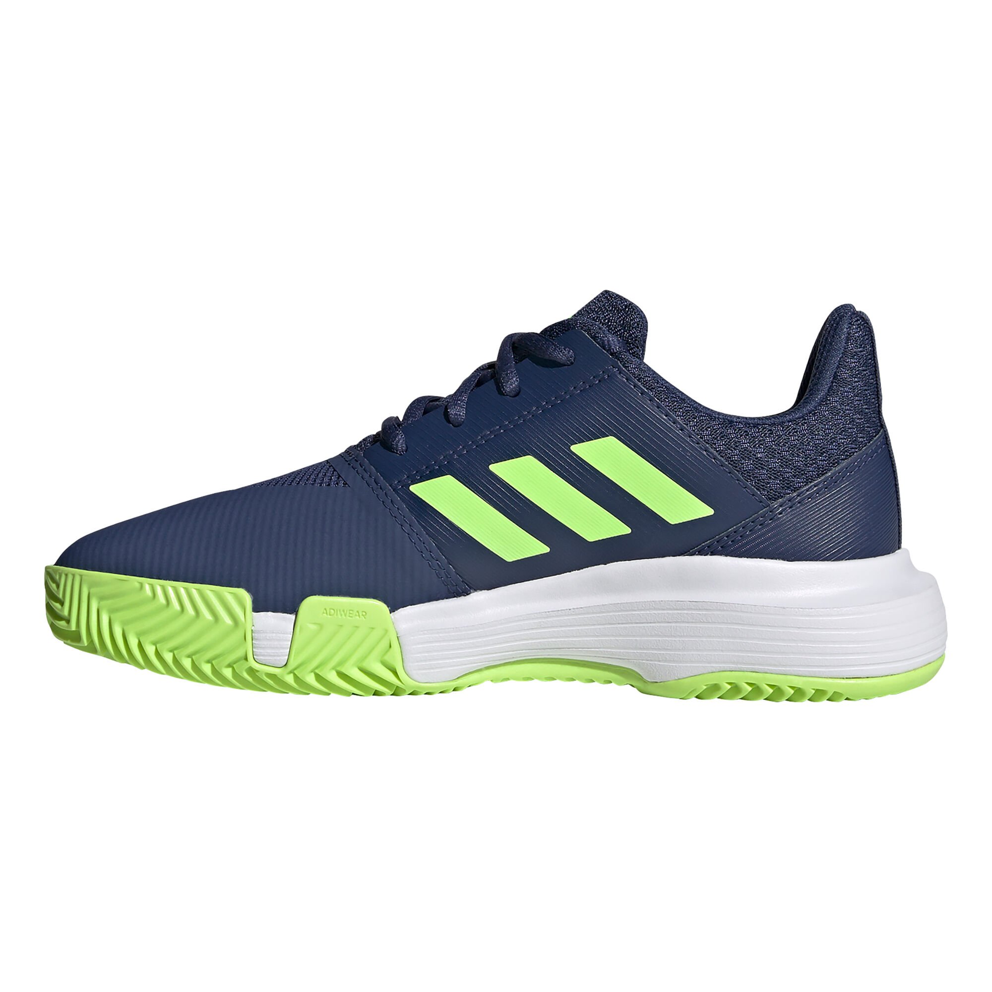 adidas Courtjam Xj Zapatilla Todas Las Superficies Niños - Azul Verde Neón compra online | Tennis-Point