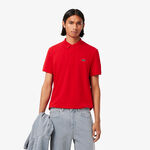 Ropa Lacoste Lacoste Ribbed Collar Polo Hombres - rojo