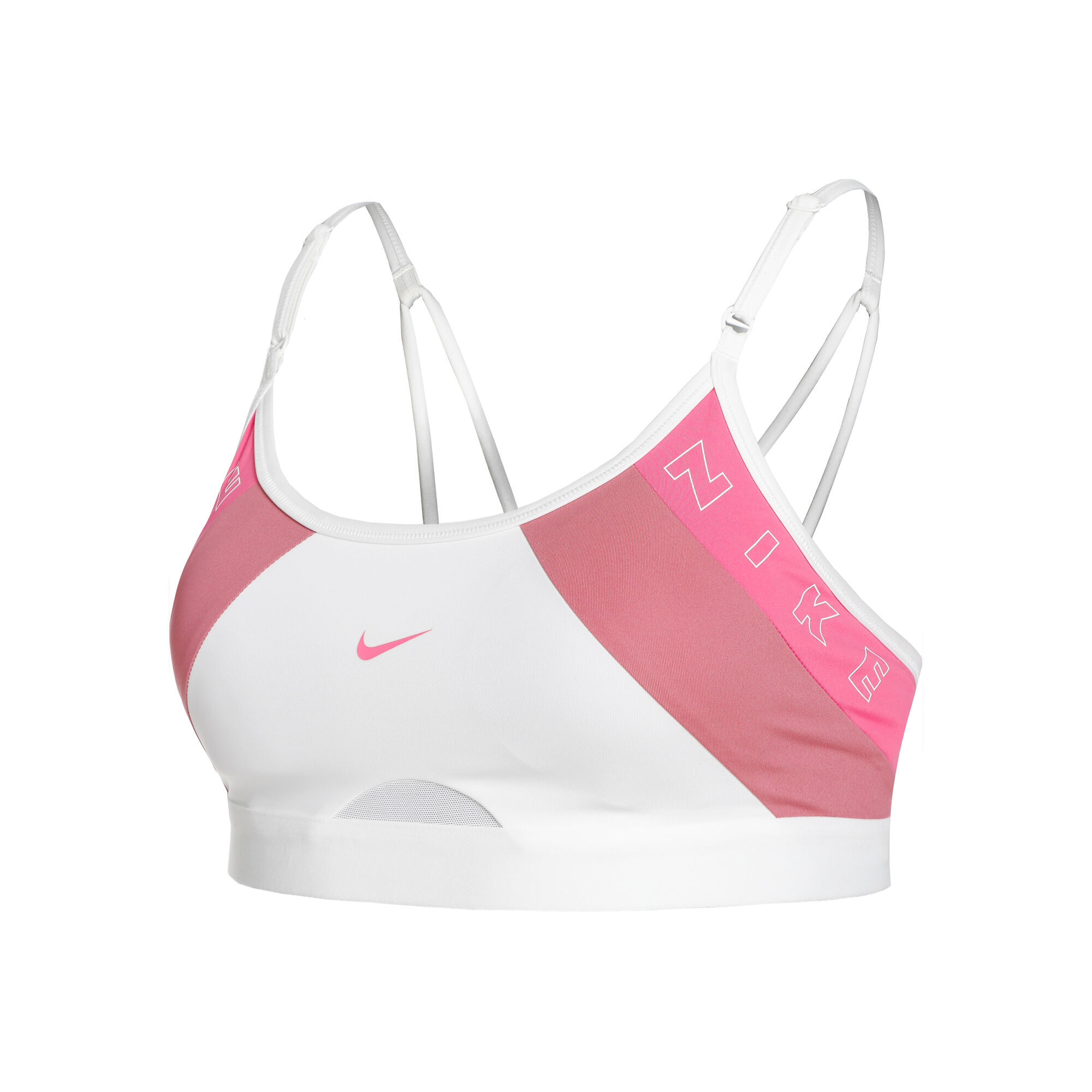 segunda mano Personas mayores Brillante Nike Dri-Fit Indy Logo 6MO Sujetador Deportivo Mujeres - Blanco, Rosa  compra online | Tennis-Point