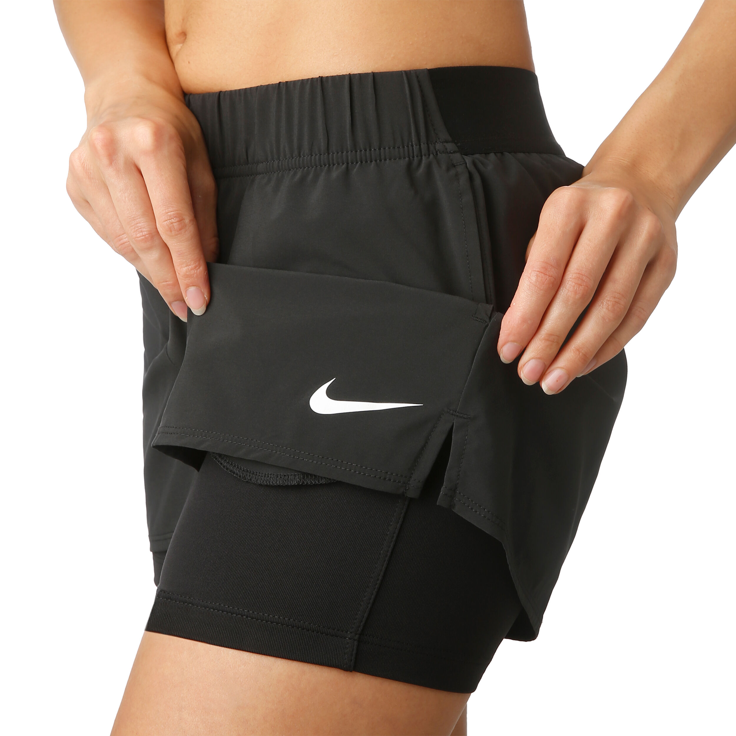 Buy Nike Court Nike Flex Shorts Mujeres Negro Blanco online Tennis Point ES