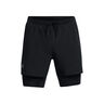 Launch 5 Inch 2-in-1 Pantalones Cortos Hombres-Negro