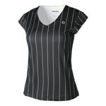 Ropa Tennis-Point Tennis-Point Stripes Camiseta De Manga Corta Edición Especial Mujeres-Negro,Blanco