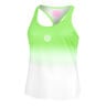 Crew Gradiant Camiseta De Tirantes Mujeres-Verde Ne&oacute;n,Blanco