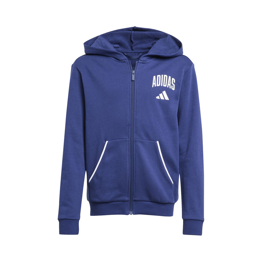 adidas College Full Zip Sudadera Con Cremallera Chicos-Azul Oscuro