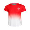 Crew Gradiant Junior Camiseta De Manga Corta Chicas-Rojo,Blanco
