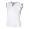 Petal Haze Ruffle Camiseta de tirantes Mujeres - blanco, 