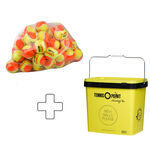 Pelotas De Tenis Tennis-Point Stage 2 60er Polybag plus Balleimer eckig