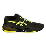 Zapatillas de tenis ASICS ASICS GEL-RESOLUTION X CLAY Zapatilla tierra batida Hombres-negro, amarillo neón