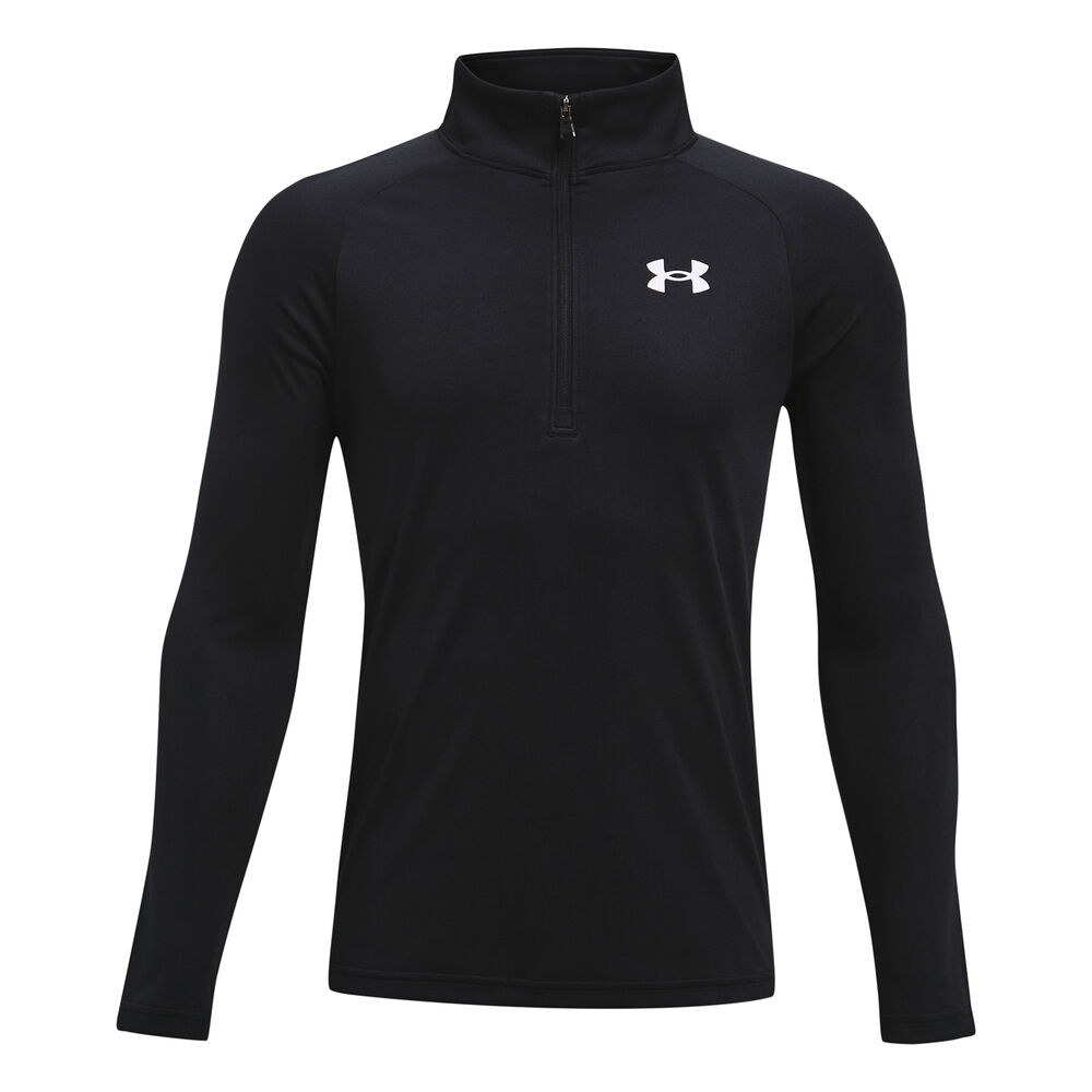 Under Armour Tech 2.0 1/2 Zip Camiseta De Manga Larga Chicos - Negro, Blanco