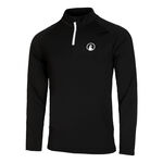 Ropa Quiet Please Quiet Please Big Serve 1/4 Zip Camiseta De Manga Larga Hombres-Negro,Blanco