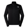 Winter Warm Pro 1/4 Zip Camiseta De Running Hombres-Negro