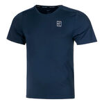 Ropa Nike Nike Court Dri-Fit Advantage Camiseta De Manga Corta Hombres-Azul Oscuro,Blanco
