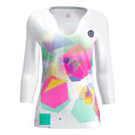 Ropa De Tenis BIDI BADU Kaleido V-Neck Longsleeve