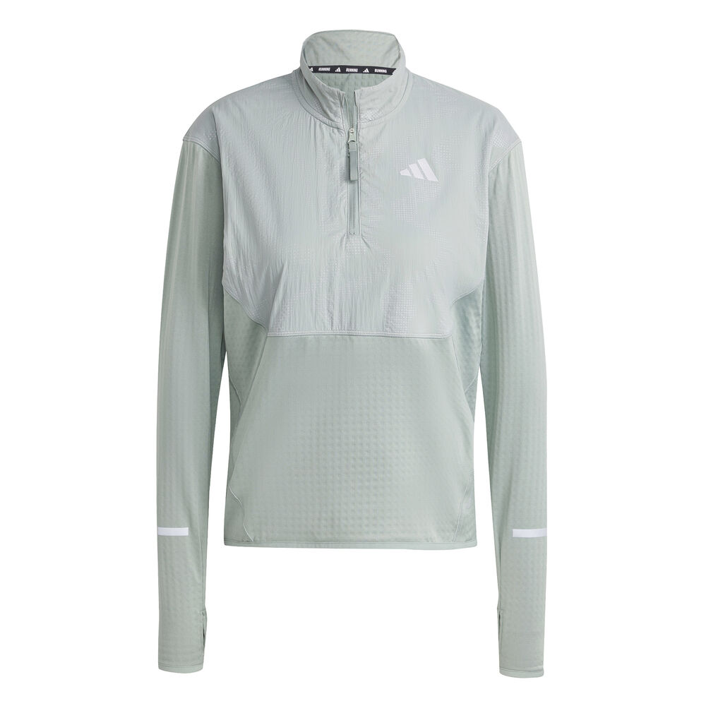 adidas Ultimate High Visibility Half-Zip Camiseta De Running Mujeres-Salvia