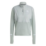 Ropa adidas adidas Ultimate High Visibility Half-Zip Camiseta De Running Mujeres-Salvia
