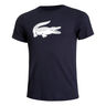 Core Camiseta de manga corta Hombres - azul oscuro, blanco