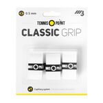 Sobregrips Tennis-Point Tennis-Point  Classic Grip Pack de 3 - blanco