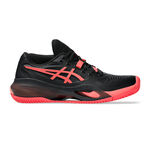ASICS ASICS Gel-Resolution X Zapatilla tierra batida Mujeres-negro, rosa ne&oacute;n