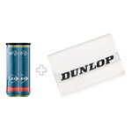 Pelota presurizada Dunlop Dunlop BTV 2.0 Bote de 4 pelotas 