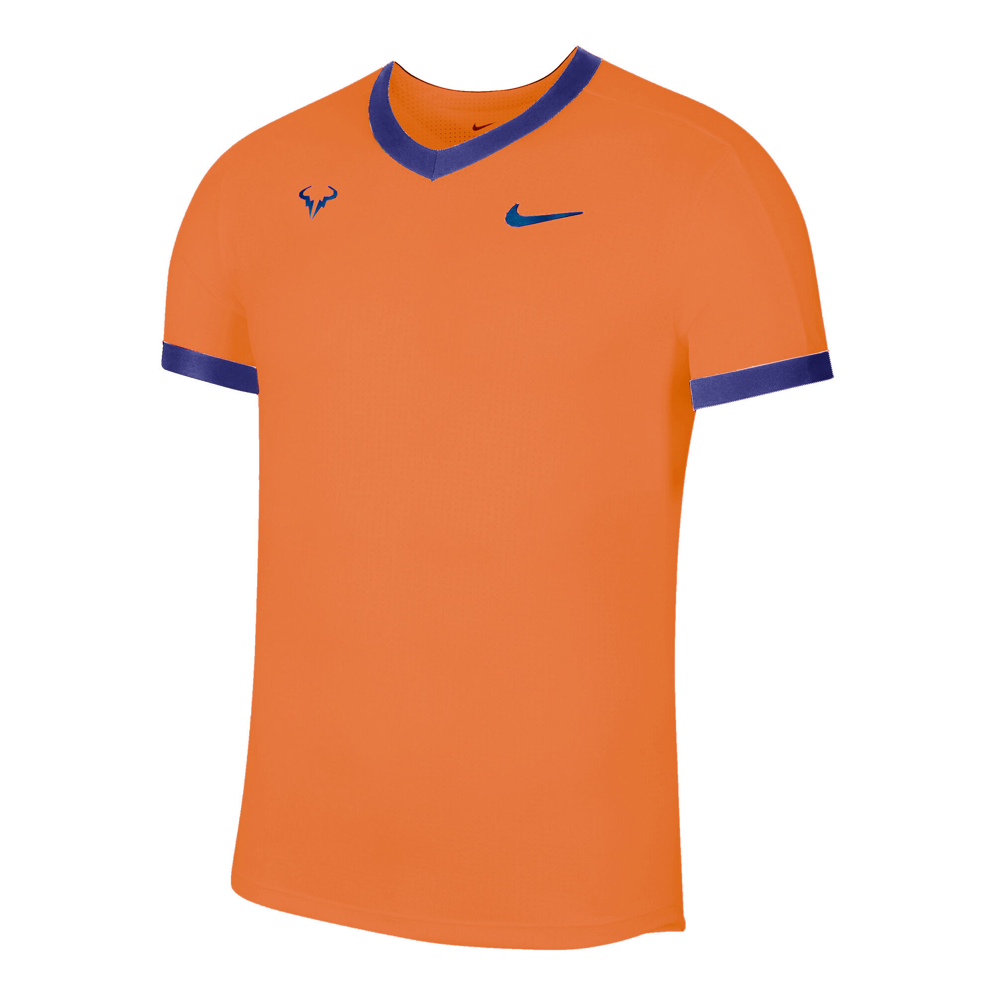 Nike Rafael Nadal Dri-Fit Advantage Camiseta De Manga Corta Hombres - Naranja, Azul compra online Tennis-Point