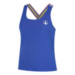 Ropa de tenis Quiet Please Quiet Please Serve & Volley 2.0 Camiseta de tirantes Mujeres - azul, blanco