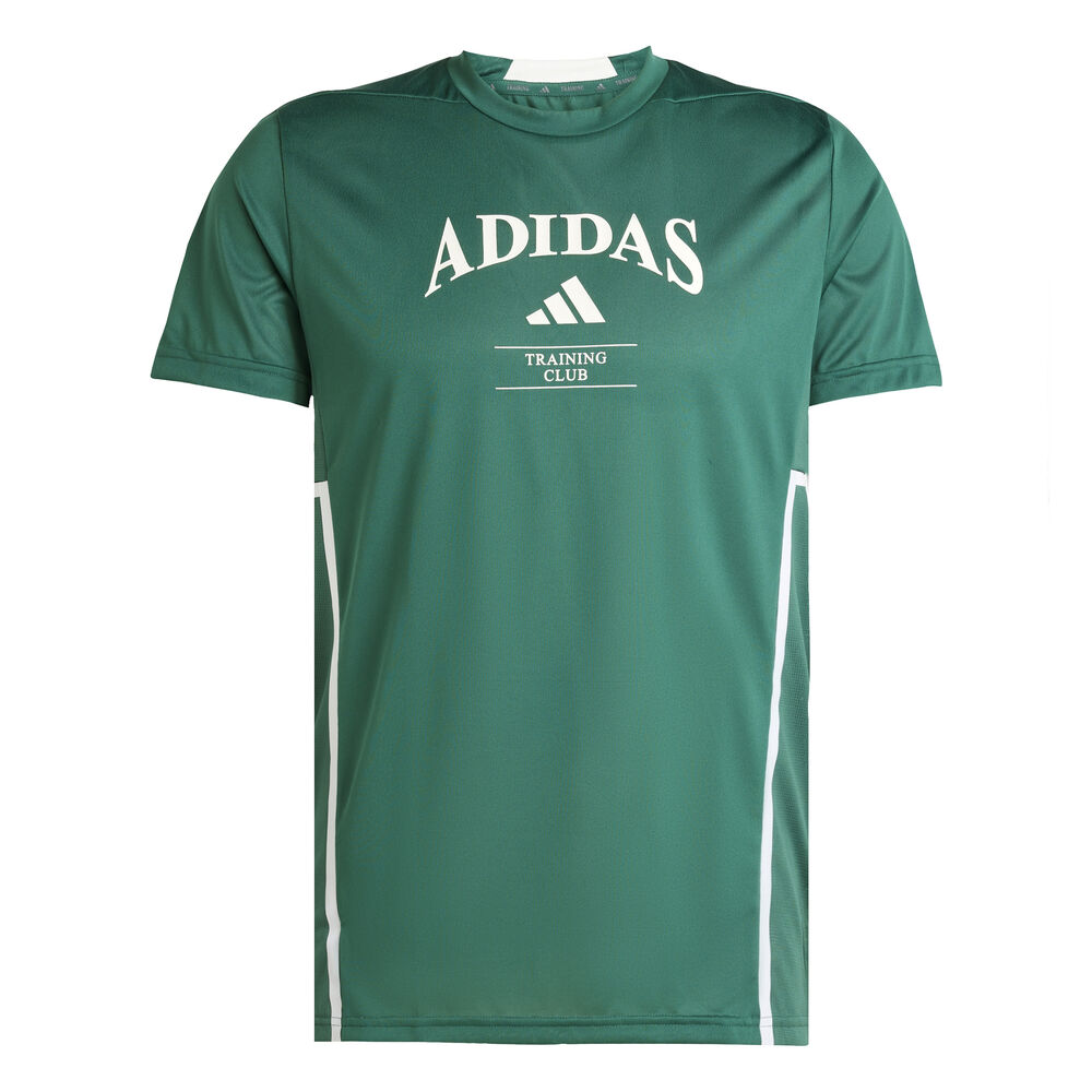 adidas Designed For Training Intense Camiseta De Manga Corta Hombres-Verde,Blanco