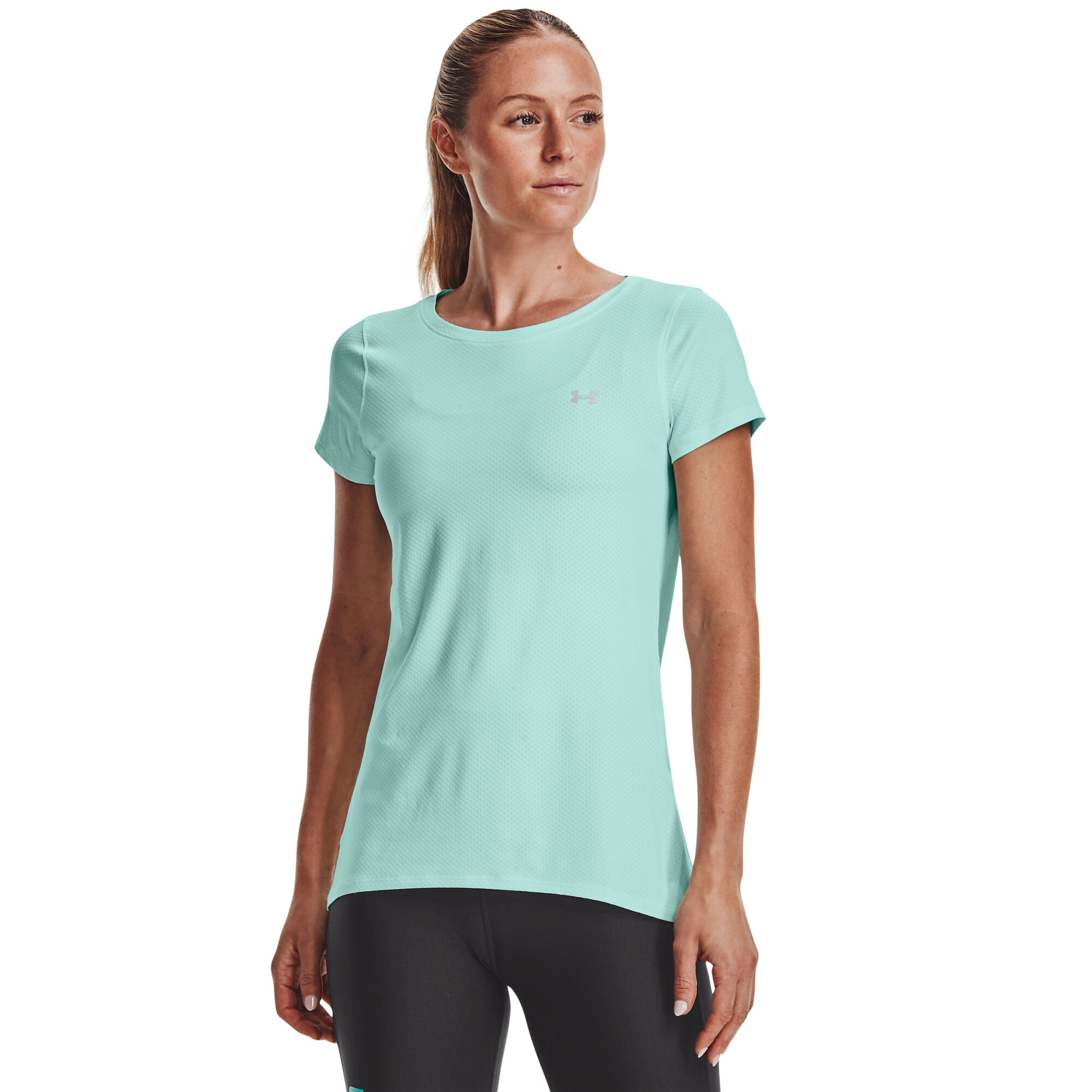 Under Armour Heatgear De Manga Corta Mujeres - Turquesa compra online | Tennis-Point