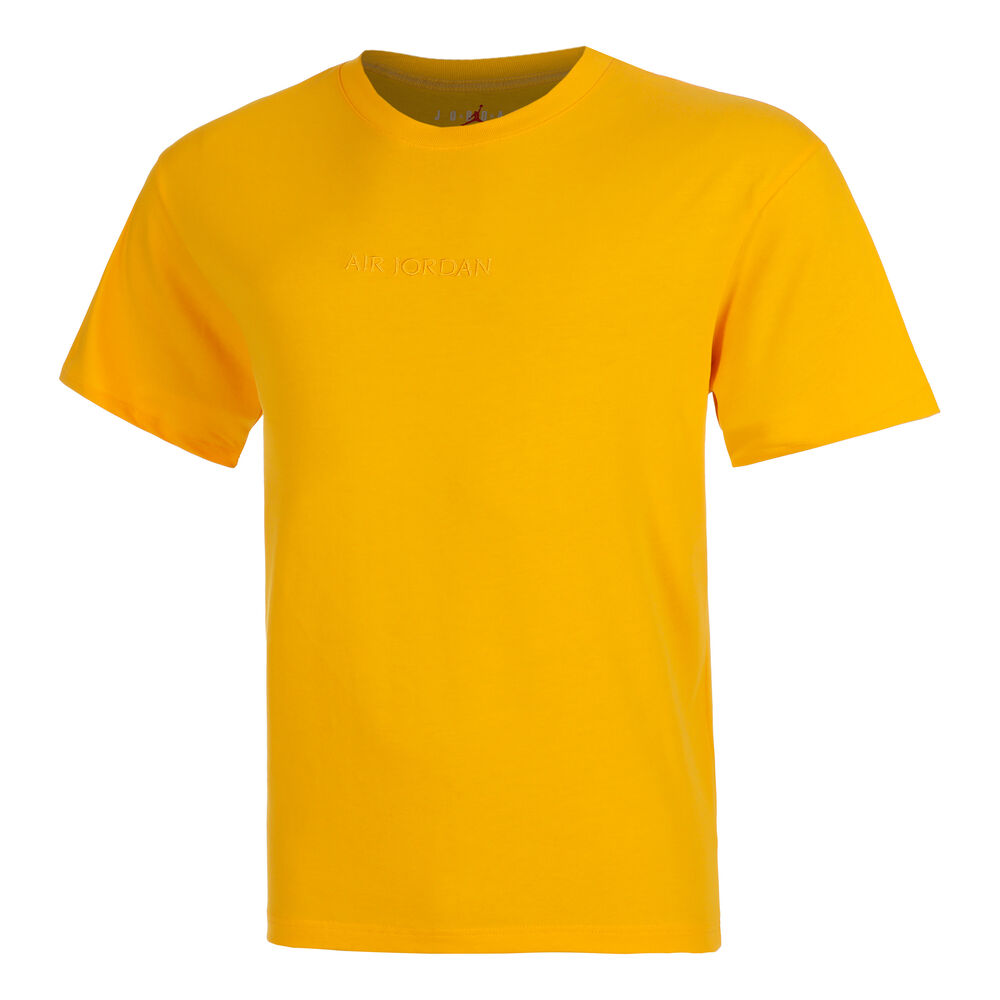 Nike Air Jordan Wordmark Camiseta De Manga Corta Hombres-Amarillo Oro