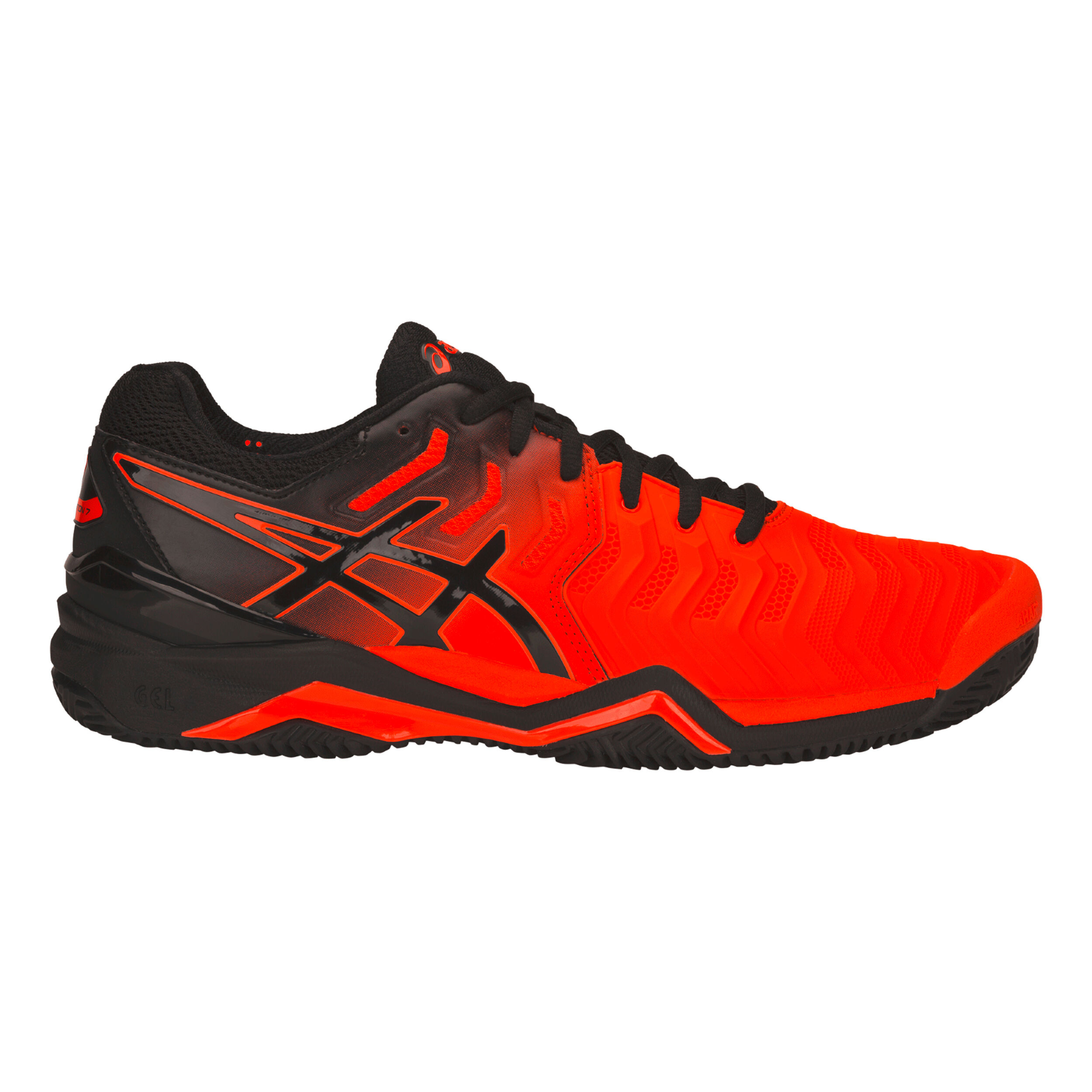 Buy ASICS Gel Resolution 7 Clay Zapatilla Tierra Batida Hombres Naranja Negro online Tennis Point ES