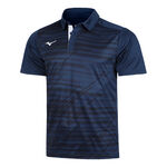 Ropa de tenis Mizuno Mizuno Chiba Polo Hombres-Azul Oscuro