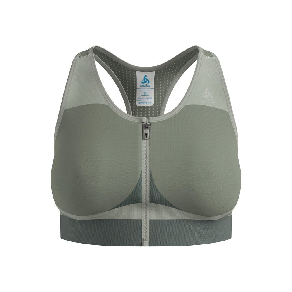 Odlo Seamless High Sport Sujetador Deportivo Mujeres-Oliva