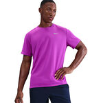 Ropa Nike Nike Miler Camiseta De Running Hombres-Lila,Plateado