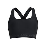 Ropa Under Armour Under Armour Crossback Mid Sujetador Deportivo Mujeres-Negro,Gris