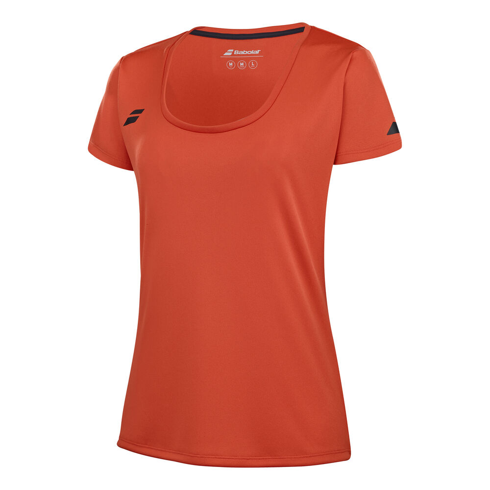 Babolat Play Cap Sleeve Camiseta De Manga Corta Chicas-Rojo