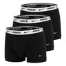Essential Cotton Stretch Trunk Calzoncillos tipo b&oacute;xer - Pack de 3 Hombres-negro, blanco